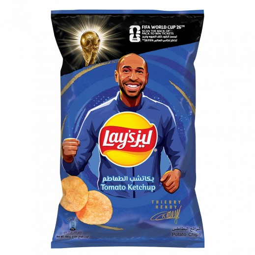 Lay's Tomato Ketchup Potato Chips (165 g) - delivered by Taw9eel Fast