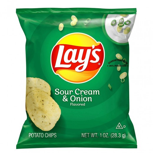 Lay's Sour Cream & Onion Chips 28.3g