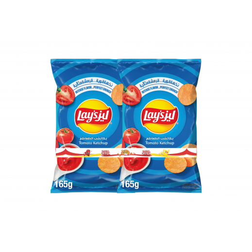 Lay's Ketchup Chips 2 x 165 g - delivered by Taw9eel Fast