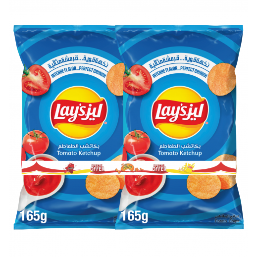 Lay's Ketchup Chips 2 x 165 g