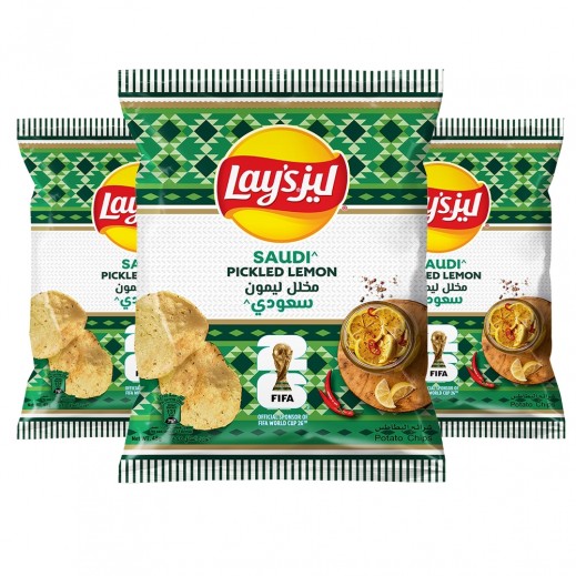 Lay’s Saudi Pickled Lemon Chips 3 x 45g