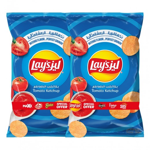 Lay's Tomato Ketchup Potato Chips 2 x 155g