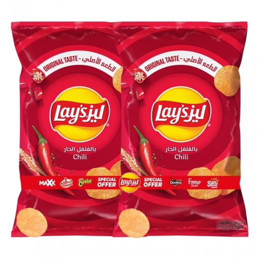 Lay's Chili Potato Chips 2 x 155g