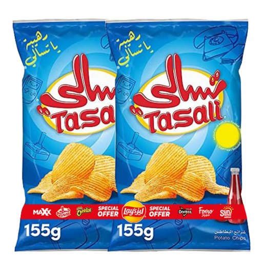 Tasali Ketchup Potato Chips 2 x 155g
