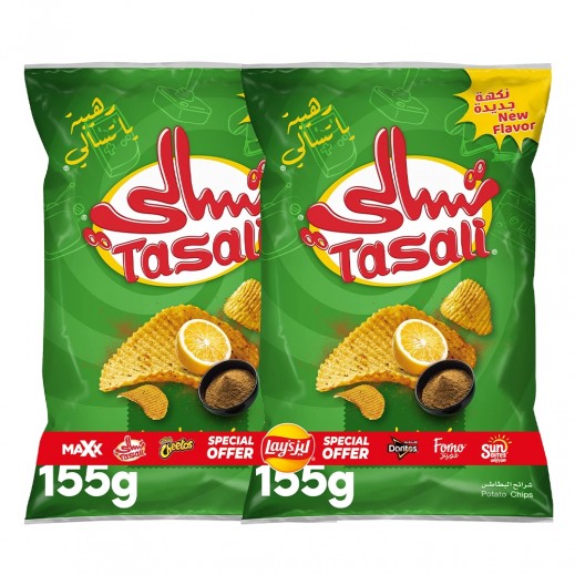Tasali Cumin & Lemon Potato Chips 2 x 155g