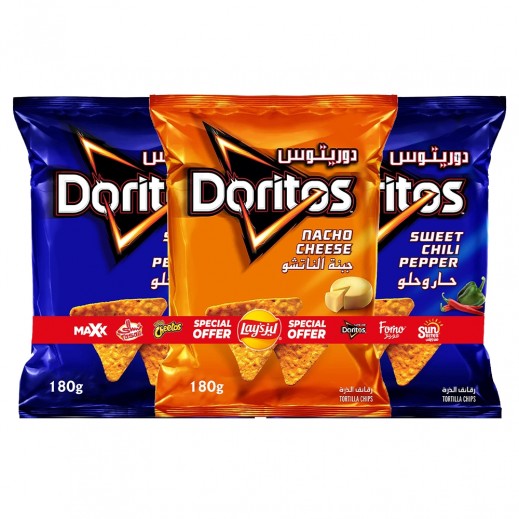 Doritos Assorted Tortilla Chips 3 x 180g