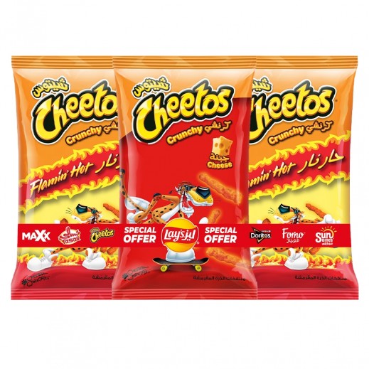 Cheetos Assorted Corn Puffs 3 x 180g