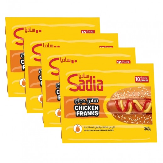 Sadia Frozen Chicken Franks  4 x 340 g - delivered by Taw9eel Fast