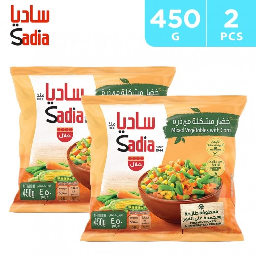 Sadia Frozen Mixed Vegetables With Corn 2 x 450 g