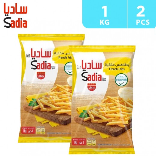 Sadia Frozen Medium Cut French Fries 2 X 1 kg - delivered by Taw9eel Fast