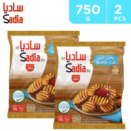 Sadia Frozen Waffle Cut Potato 2 X 750 g - delivered by Taw9eel Fast