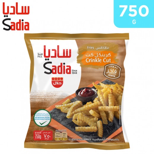Sadia Crinkle Cut French Fries 750 g - delivered by Taw9eel Fast