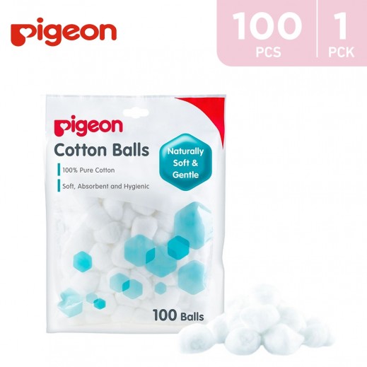 Pigeon Cotton Balls 100 Pieces - delivered by Taw9eel Fast