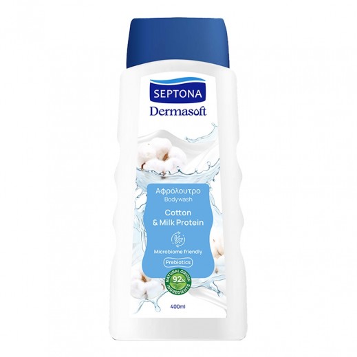 Septona Dermasoft Cotton & Milk Protein Body Wash 400 ml