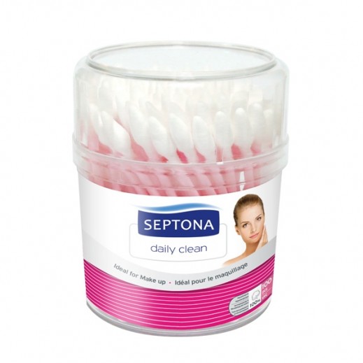 Septona Round Cotton Buds - 100 Pieces - delivered by Taw9eel Fast