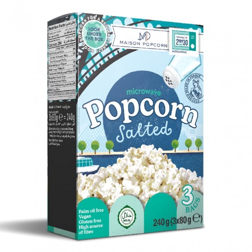 Maison Microwave Salted Popcorn 240 g - delivered by Taw9eel Fast