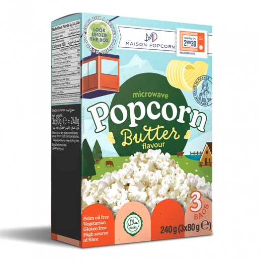 Maison Microwave Butter Flavour Popcorn 240 g