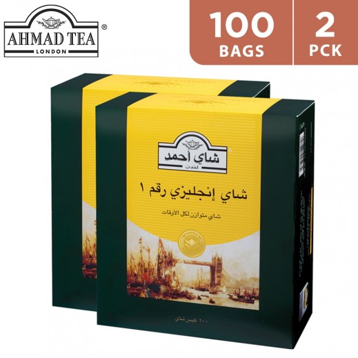Ahmed Tea English No.1 Tea 2 x 100 Teabags