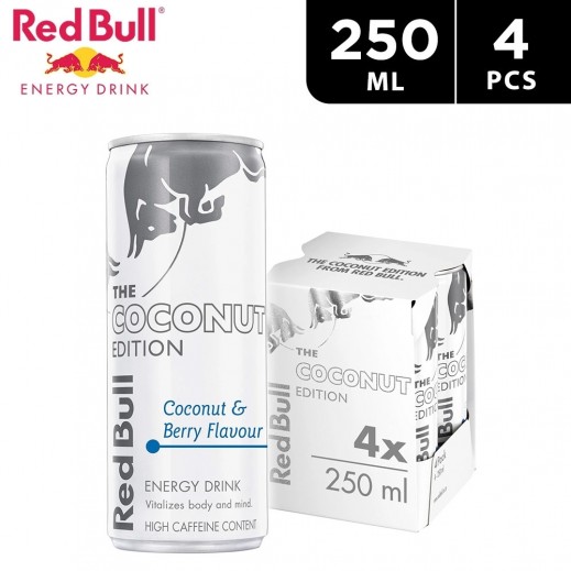 Red Bull Energy Coconut Drink 4 x 250 ml - delivered by Taw9eel Fast