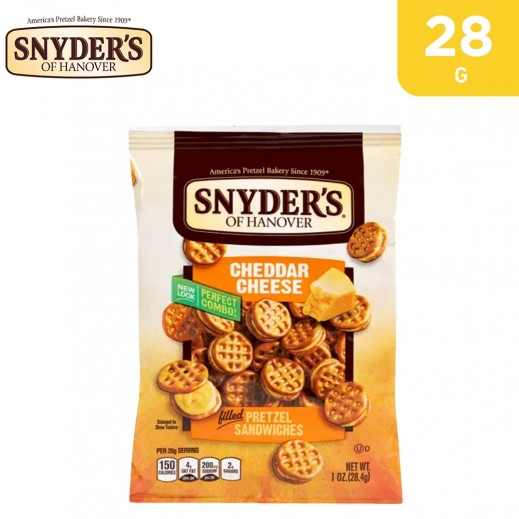 Snyder's Hanover Cheddar Cheese Filled Sandwiches Pretzel 28 g