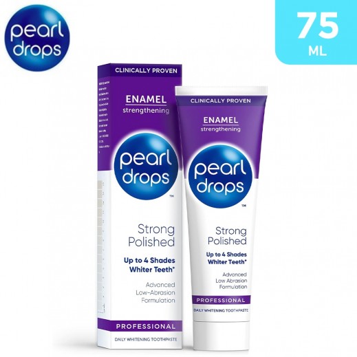 Pearl Drops Enamel Strengthening Strong Polished Toothpaste (75 ml)