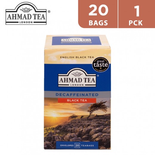 Ahmad Tea Decaffeinated Black 20 Tea Bags 40 g - delivered by Taw9eel Fast