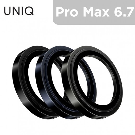Uniq Optix Stainless Steel Frame Sapphire Camera Lens Protector for iPhone Pro Max 6.7