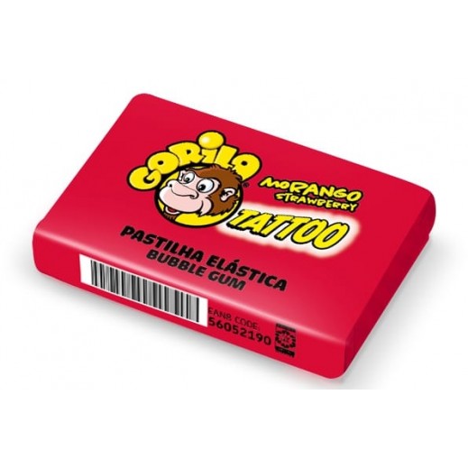 Gorila Tattoo Gluten Free & Vegan Strawberry Gum 5 g - delivered by Taw9eel Fast