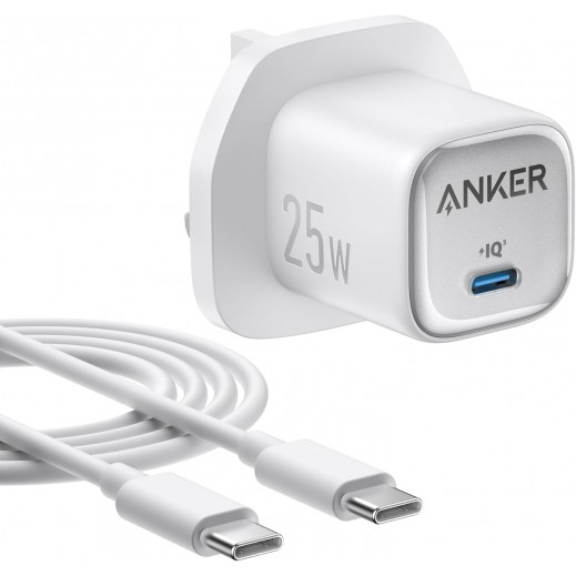 Anker 25W Compact Charger with USB-C Cable
