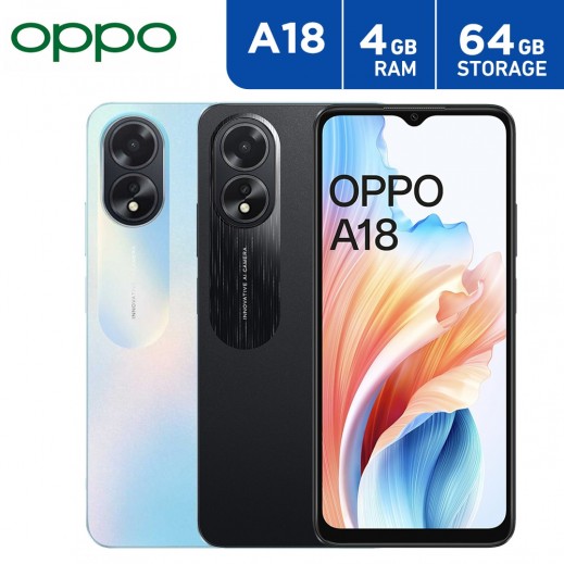 Oppo A18 4GB Ram + 64GB Mobile phone 