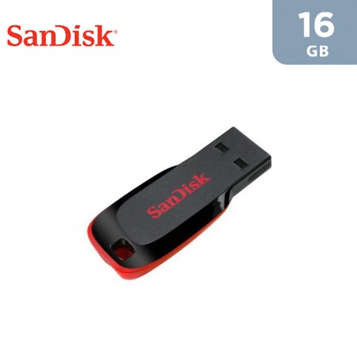 SanDisk 16 GB Cruzer Blade USB 2.0 Flash Drive – Black - delivered by Taw9eel Fast