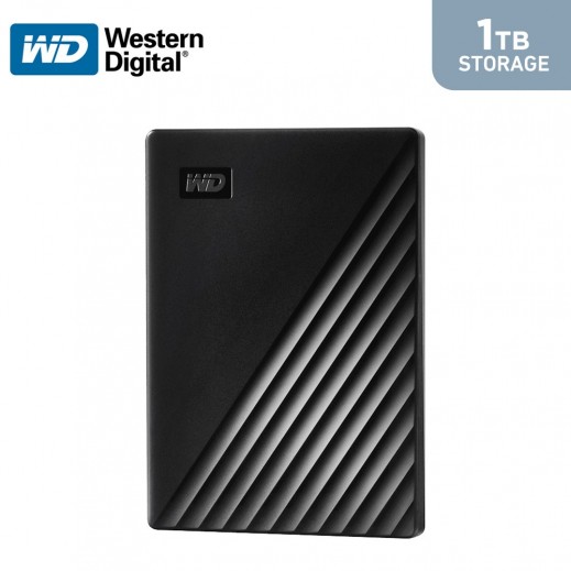 WD 1TB My Passport USB 3.0 External Hard Drive - Black