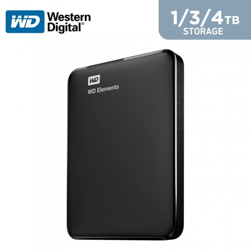 Western Digital Elements External Hard Drive Black توصيل