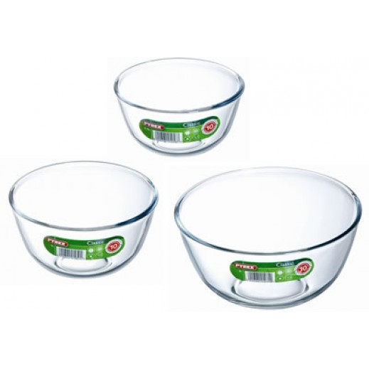 Buy Pyrex Glass Bowl Set 3 Pieces توصيل