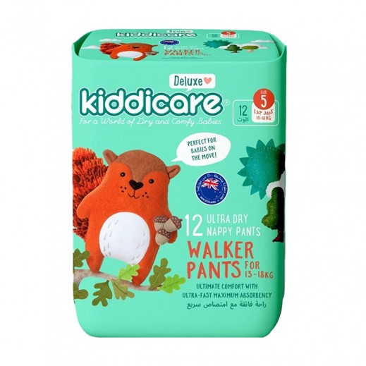 Kiddicare Size 5 Walker Ultra Dry 12 Nappy Pants 13-18kg