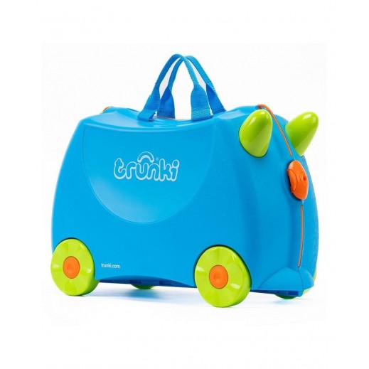 Terrance Ride-On Kids Suitcase 3-6 years - Blue By Trunki - delivered by Smart Choice within 24 hours 
