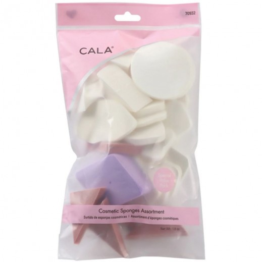 CALA Kosmetik-Schwämme Assortment – Verschiedene Formen & Farben, 50 Ml, Für Foundation & Make-up