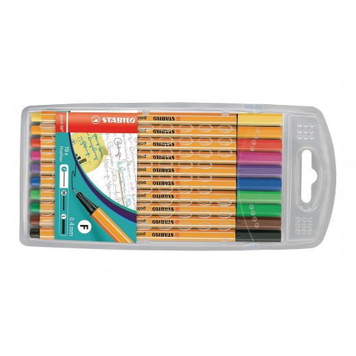 Stabilo Point 88 Fineliner Assorted Wallet 10
