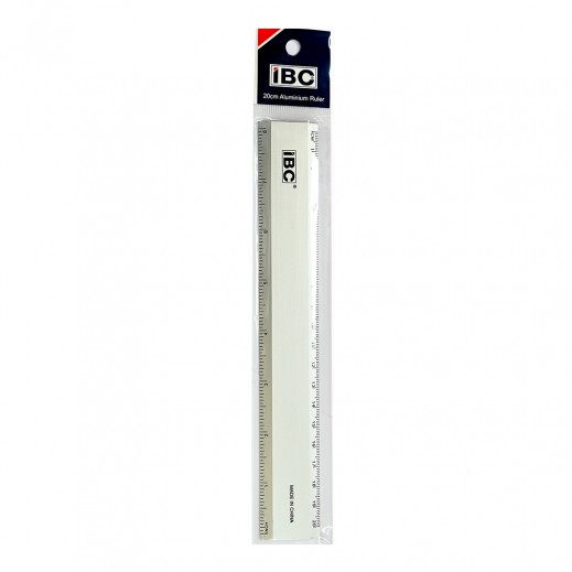 IBC Aluminium Ruler 20Cm