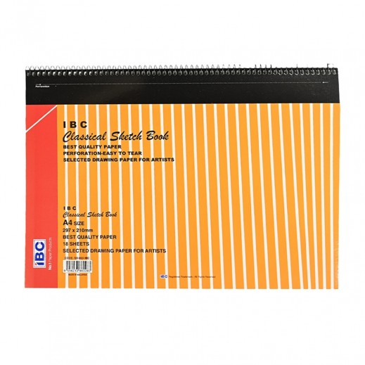IBC A4 Spiral Sketch Book Stripe 8