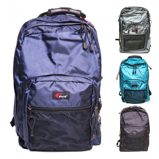 Gpack Backpack With Mesh Pocket Solid