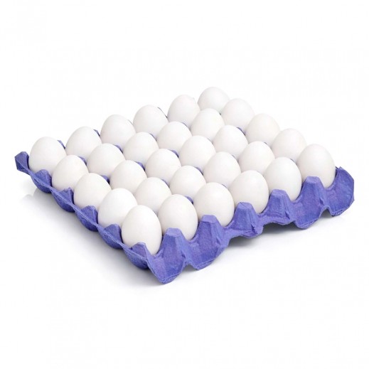 Al Rawdeten Fresh White Eggs 40/50 - 30Pcs