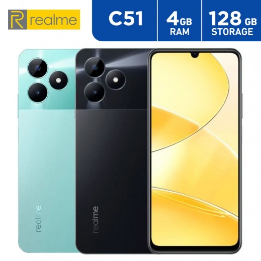 Realme C51 4GB 128GB Rom Mobile Phone - delivered by Taw9eel Fast