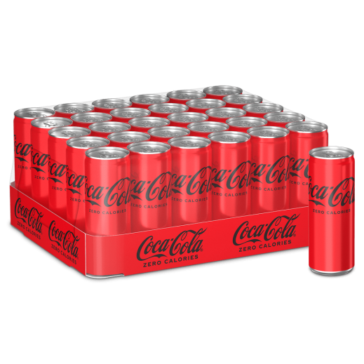 Coca Cola Zero Sugar Can 30 x 250 ml - delivered by Taw9eel Fast