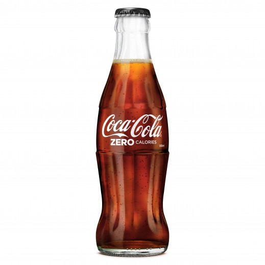 Coca Cola Zero Calories Soft Drink Bottle 250 ml