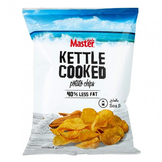 Master Kettle Cooked Sea Salt Potato Chips 76g - delivered by Taw9eel Fast