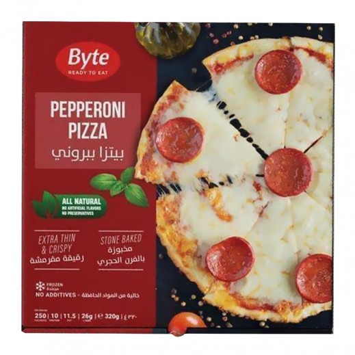 Byte Frozen Pepperoni Pizza 320 g - delivered by Taw9eel Fast