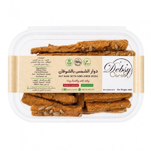 Debsy Carob Oat Kaak With Sunflower Seeds 240g