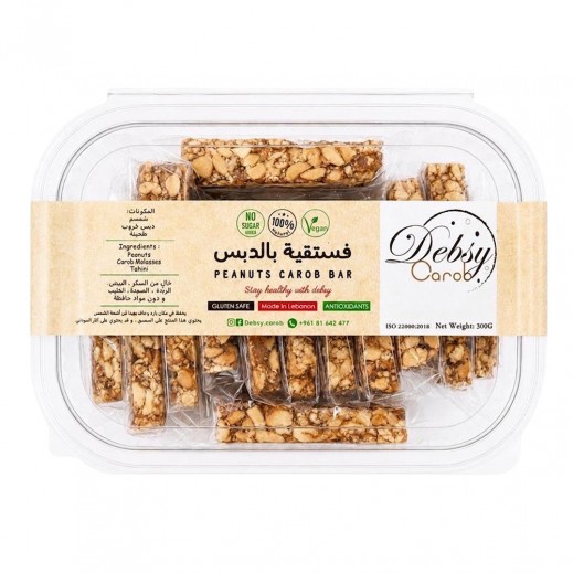 Debsy Carob Gluten Safe Peanuts Bar 300g