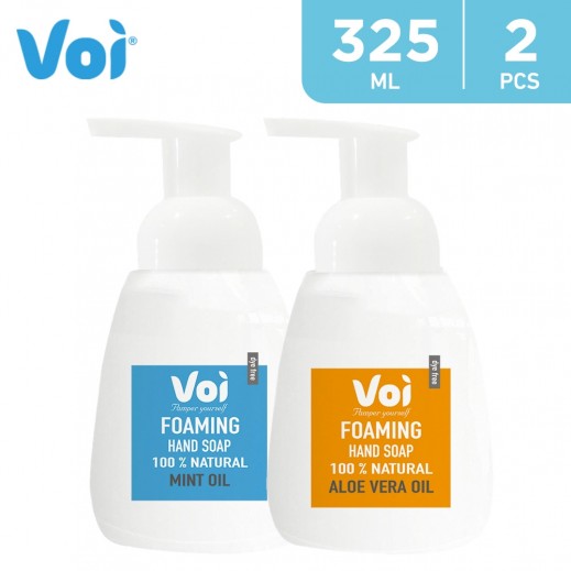 Voi Dye Free Foaming Hand Soap 2 x 325 ml Assorted - delivered by Taw9eel Fast